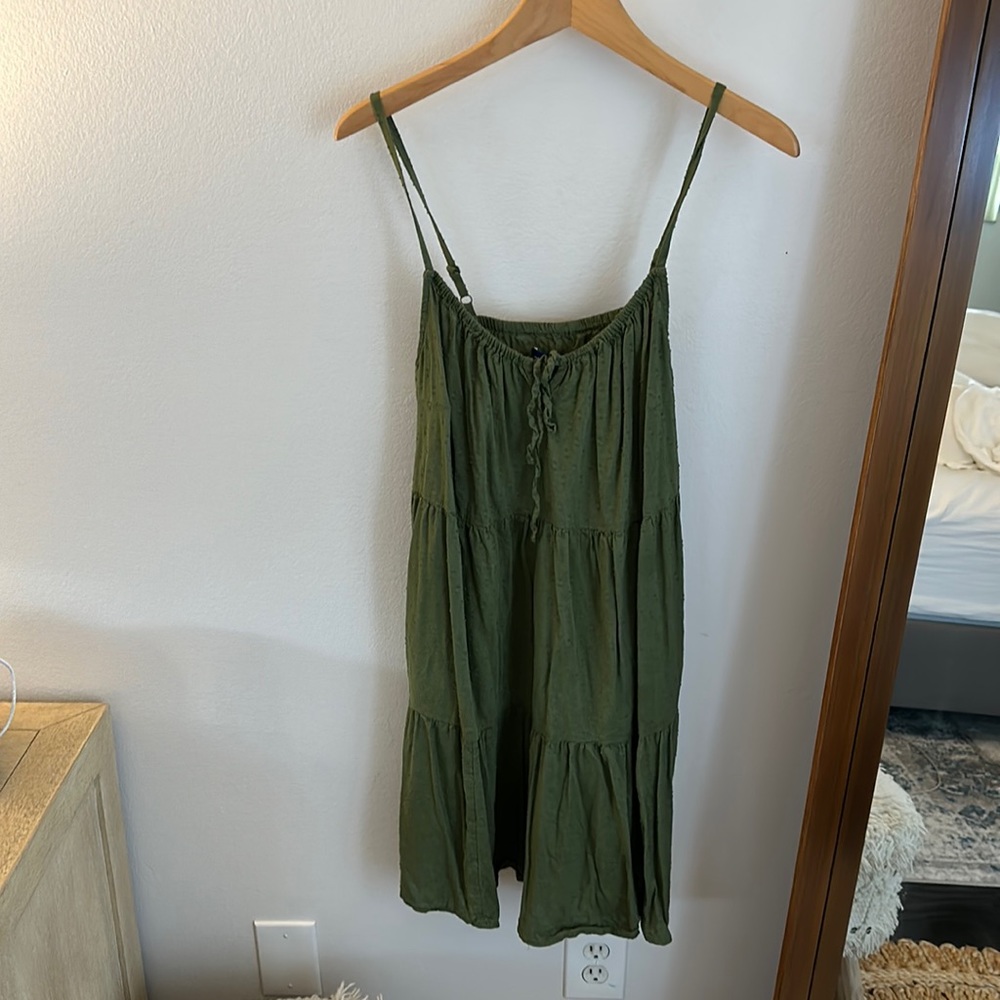 Olive Babydoll Dress